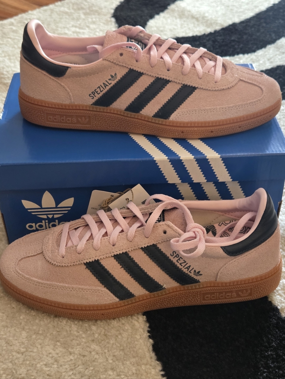 adidas Spezial Pink with navy Stripes Sneakers